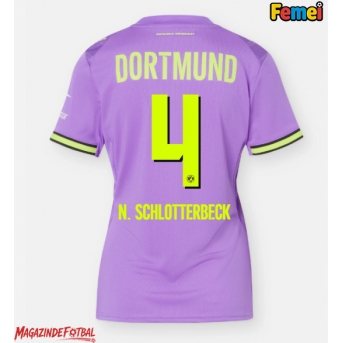 Borussia Dortmund Nico Schlotterbeck #4 Tricou Fotbal Replică 2026-27 Femei Treilea